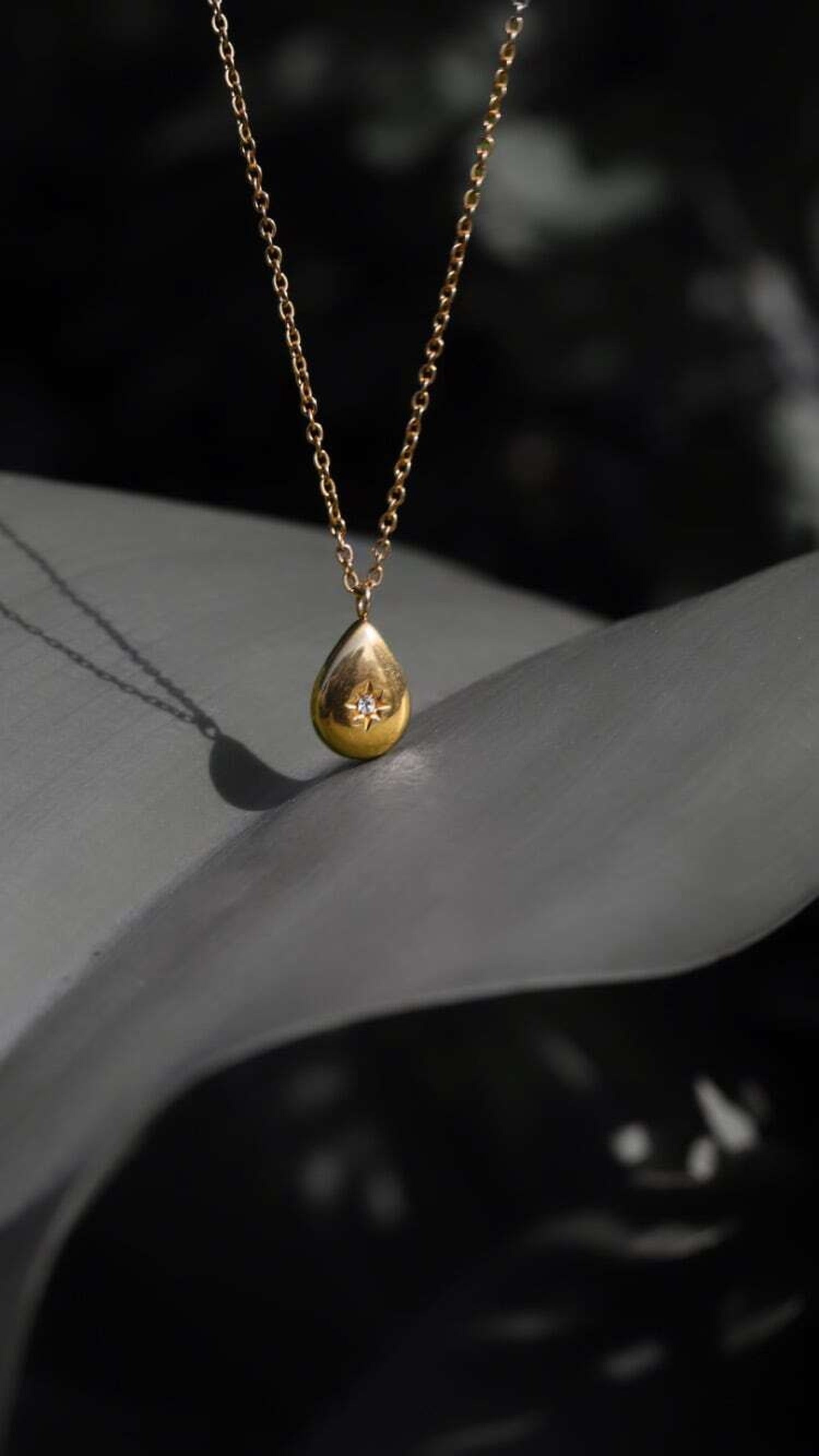 316L zirconia cubic sun necklace 詳細画像3|Misy Jewelry