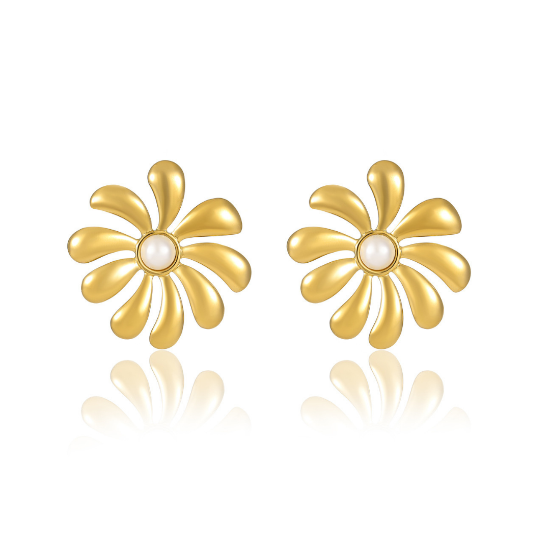 316L Blooming Pearl Pierce2 詳細画像1|Misy Jewelry