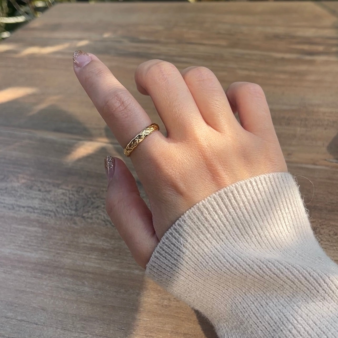 316L X cut Ring — ディテール | リング | サージカルステンレス316L | Misy Jewelry