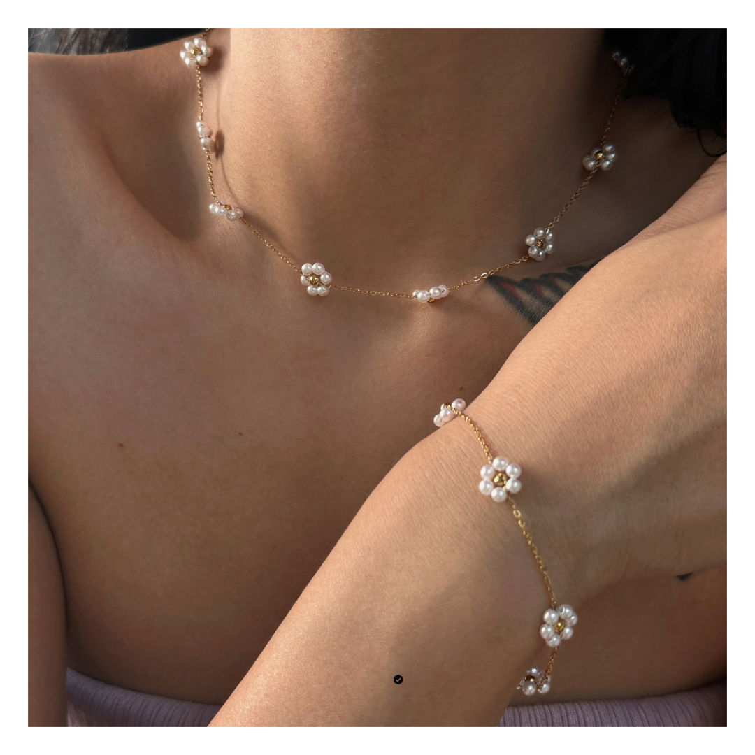 316L Flower Chain Bracelet - ブレスレット|Misy Jewelry