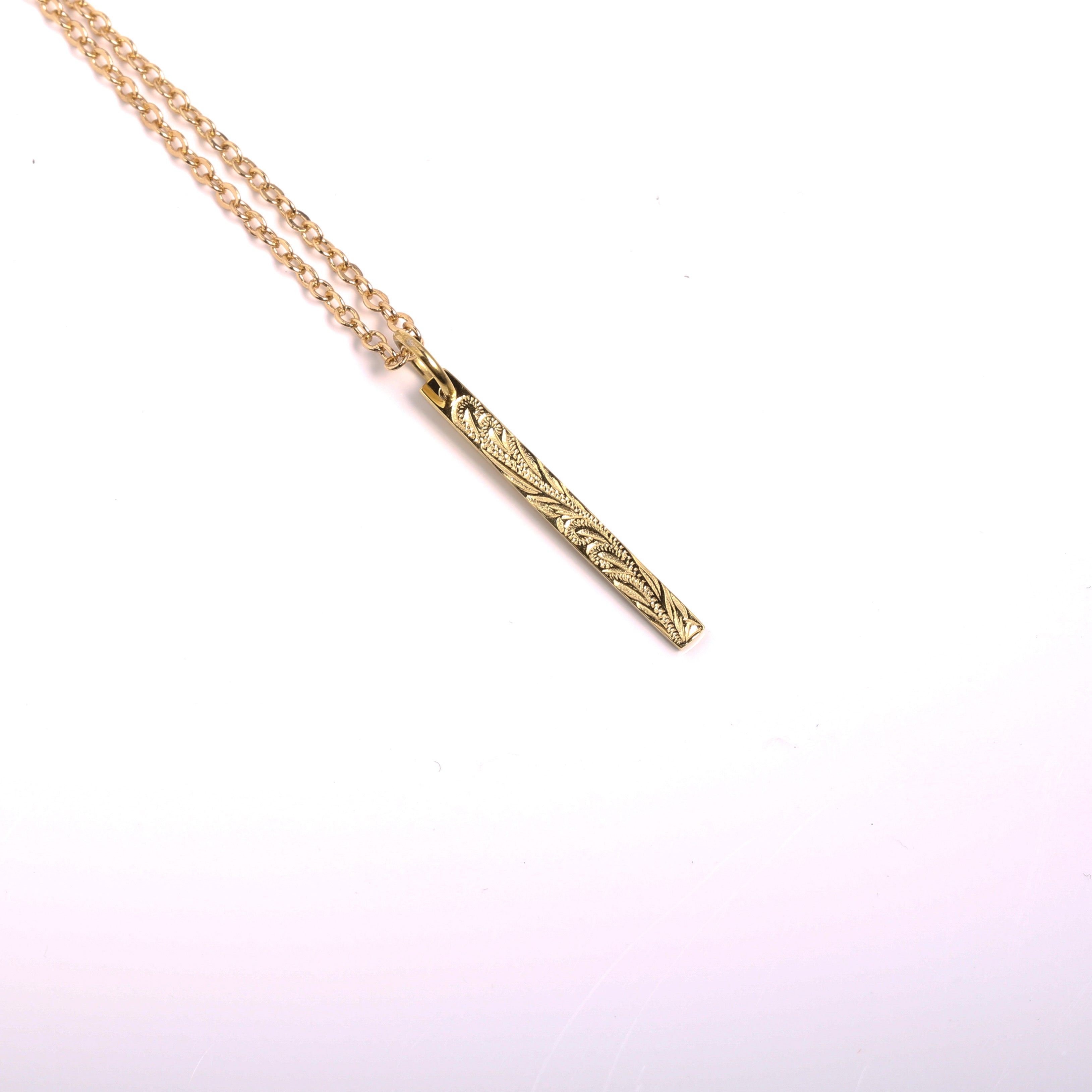 316L Hawaiian Plane Bar Necklace 詳細画像2|Misy Jewelry