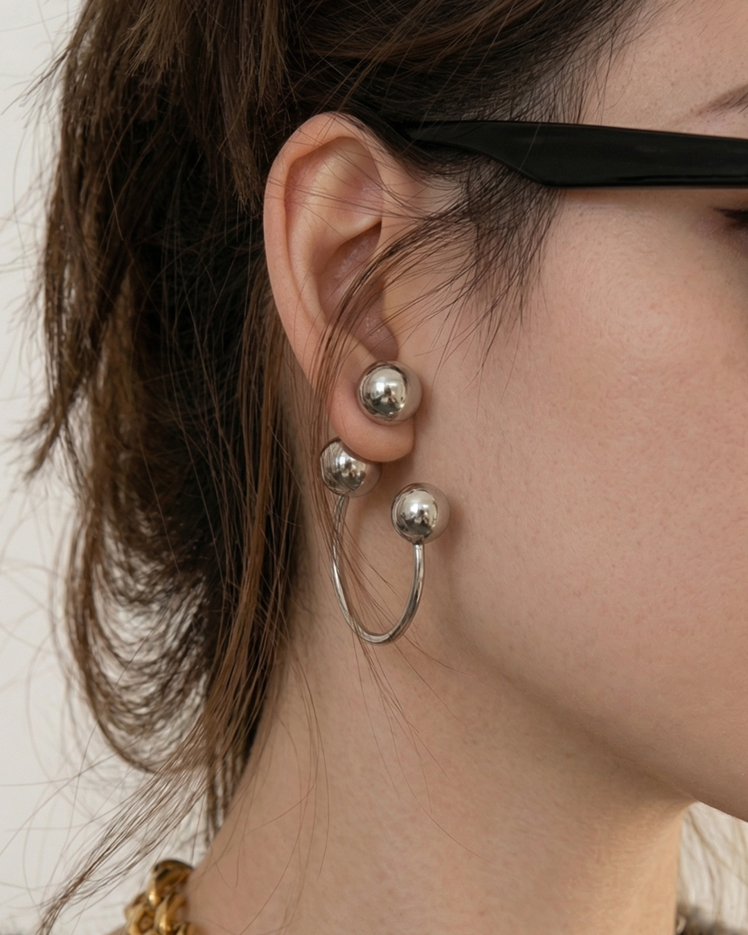 316L Elegant Sphere Earrings — ディテール | リング | サージカルステンレス316L | Misy Jewelry