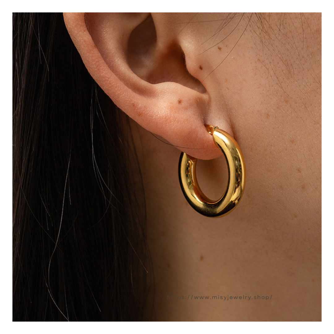 316L Round Pierce C big - ピアス・イヤリング|Misy Jewelry