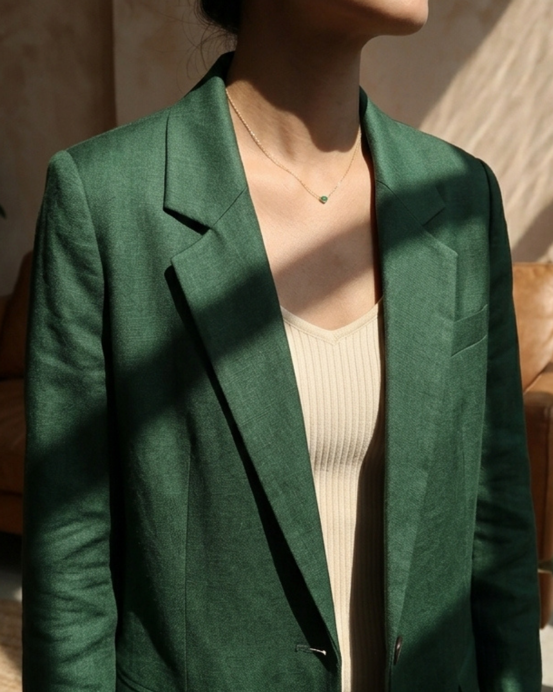 316L Chain Zirconia Green Or White — ディテール | ネックレス | サージカルステンレス316L | Misy Jewelry