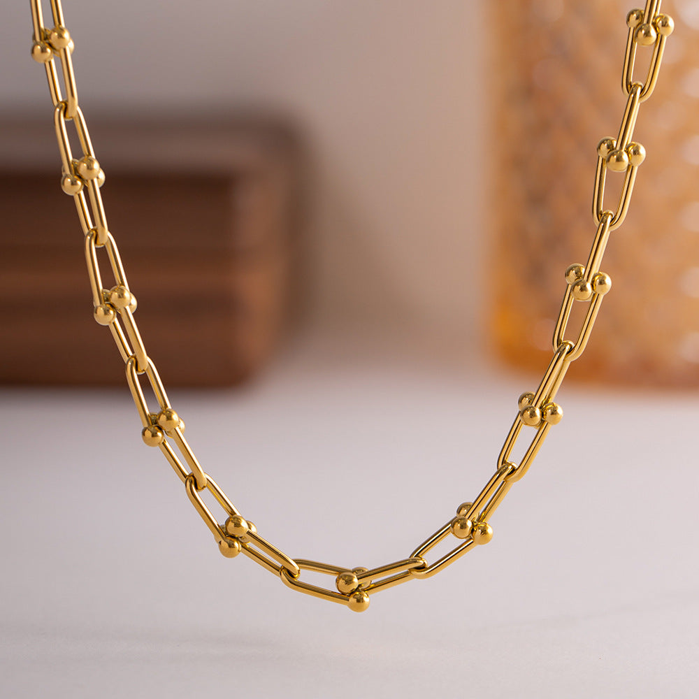 316L U Chain Necklace - ネックレス|Misy Jewelry