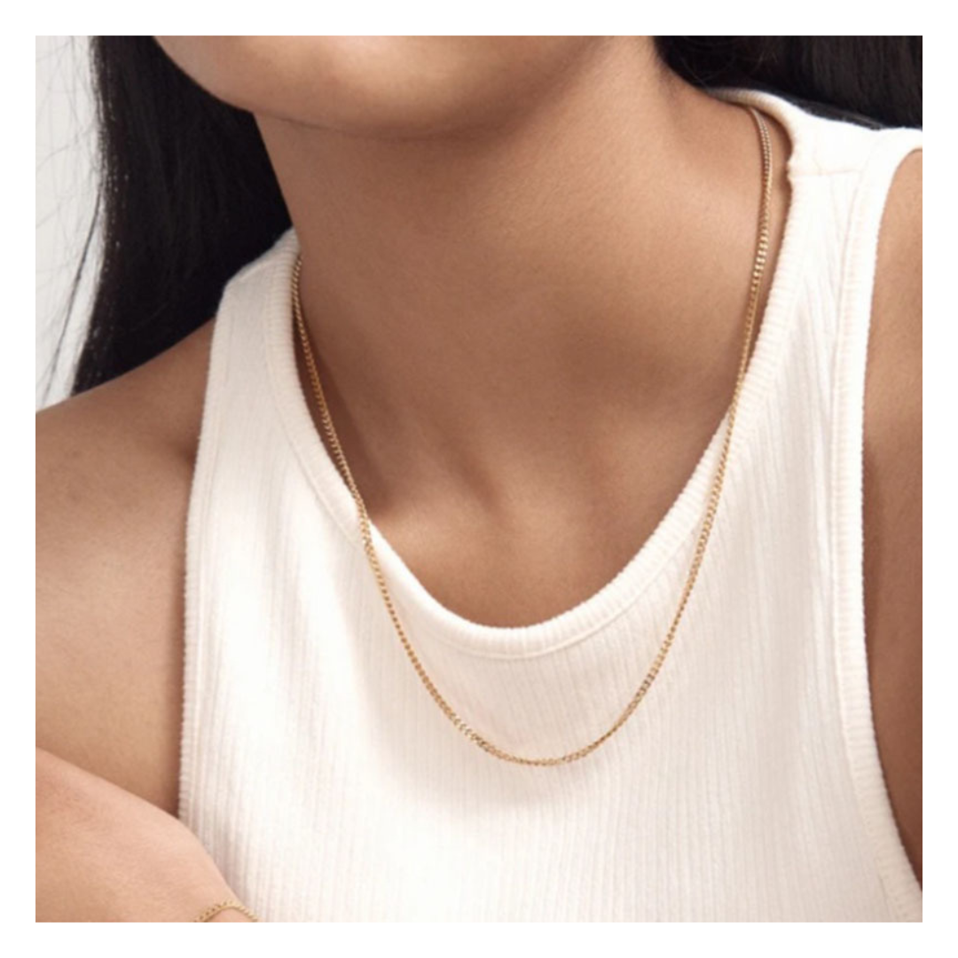 316L Flat Link Chain Necklace - ネックレス|Misy Jewelry