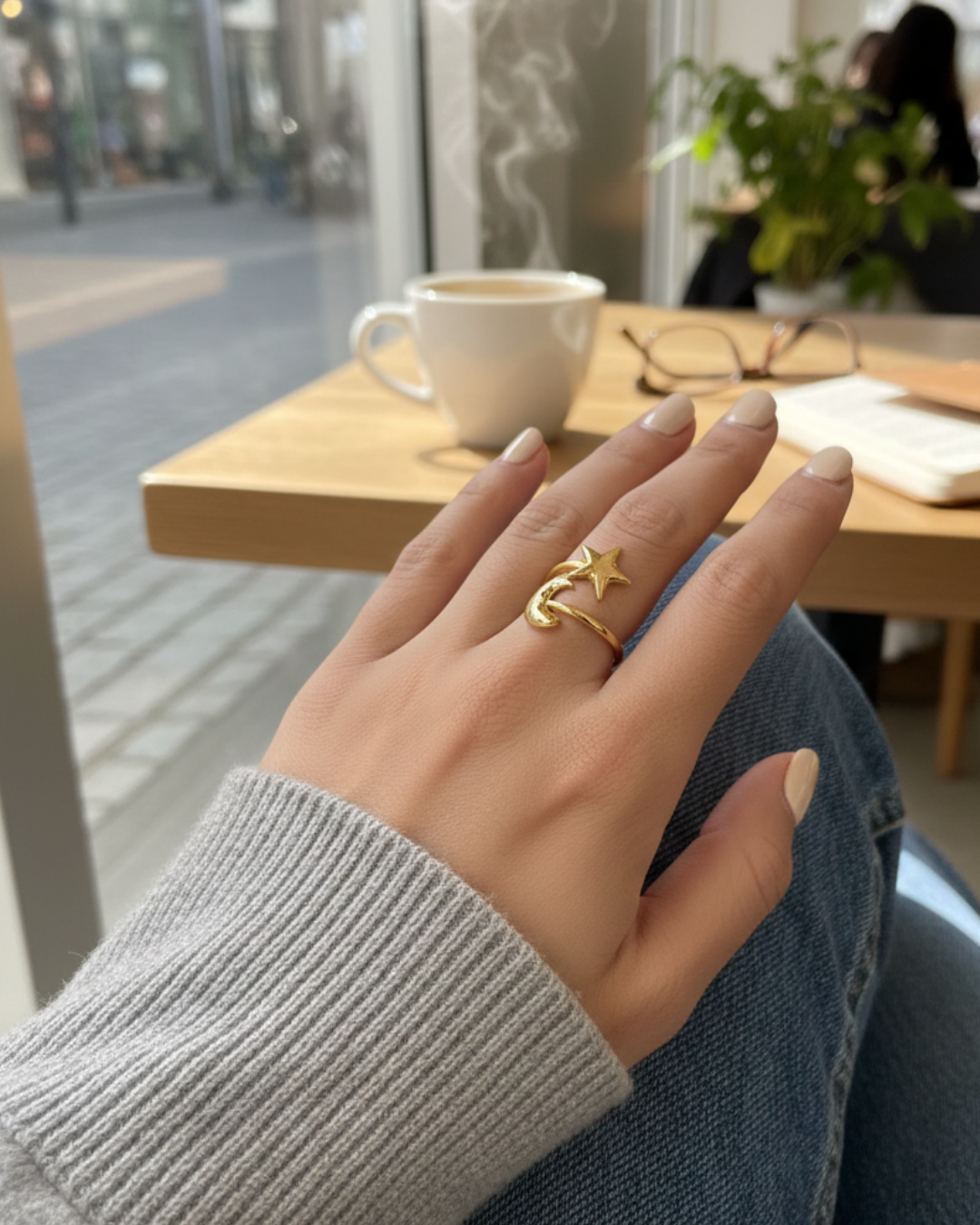 316L Star & Moon Ring — ディテール | リング | サージカルステンレス316L | Misy Jewelry
