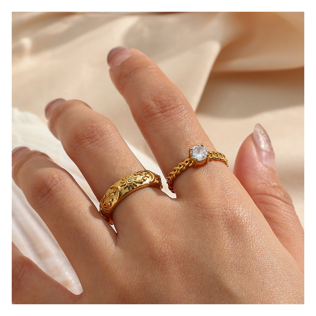 316L Sun Moon Bangle — ディテール | ブレスレット | サージカルステンレス316L | Misy Jewelry