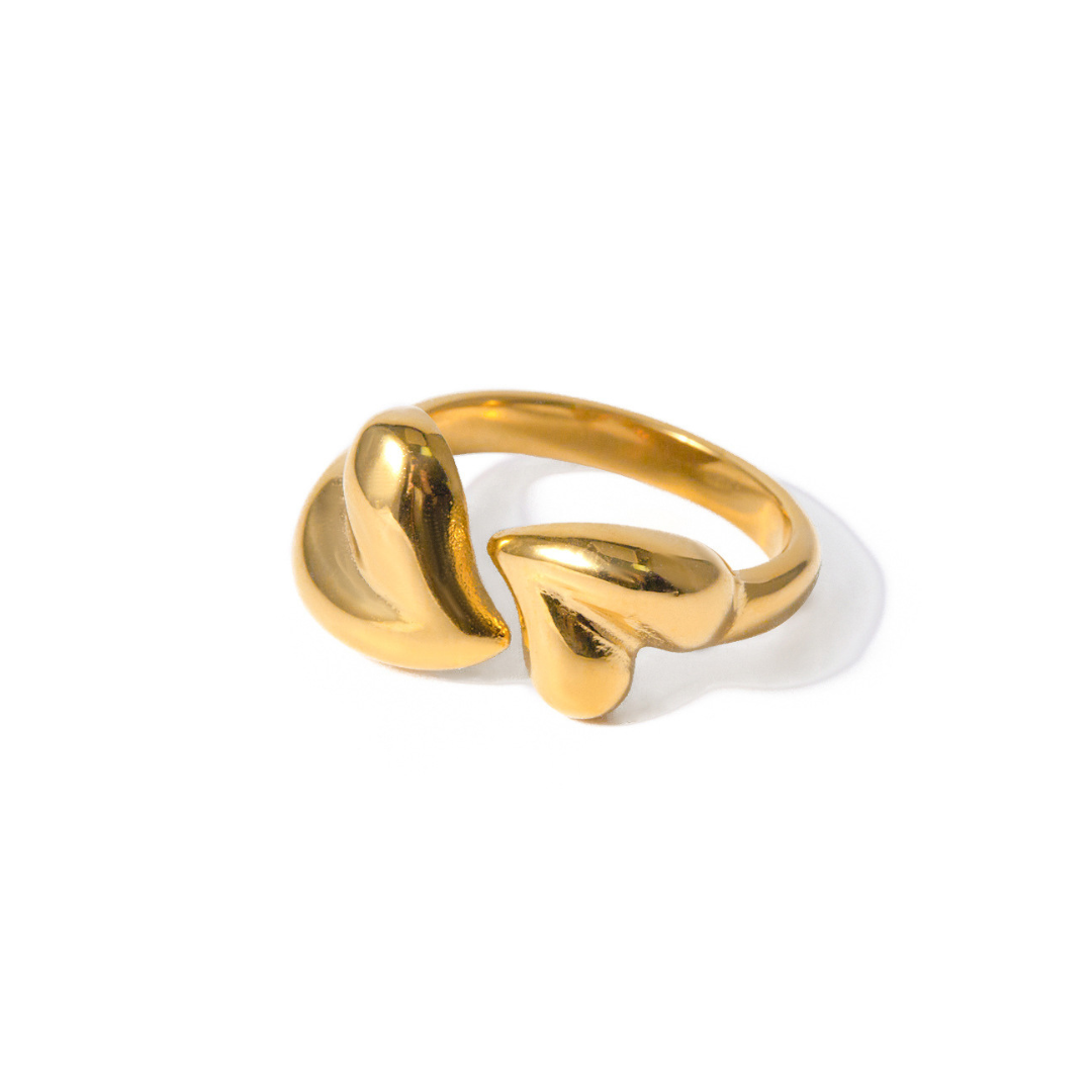 316L Open Heart Ring 詳細画像1|Misy Jewelry