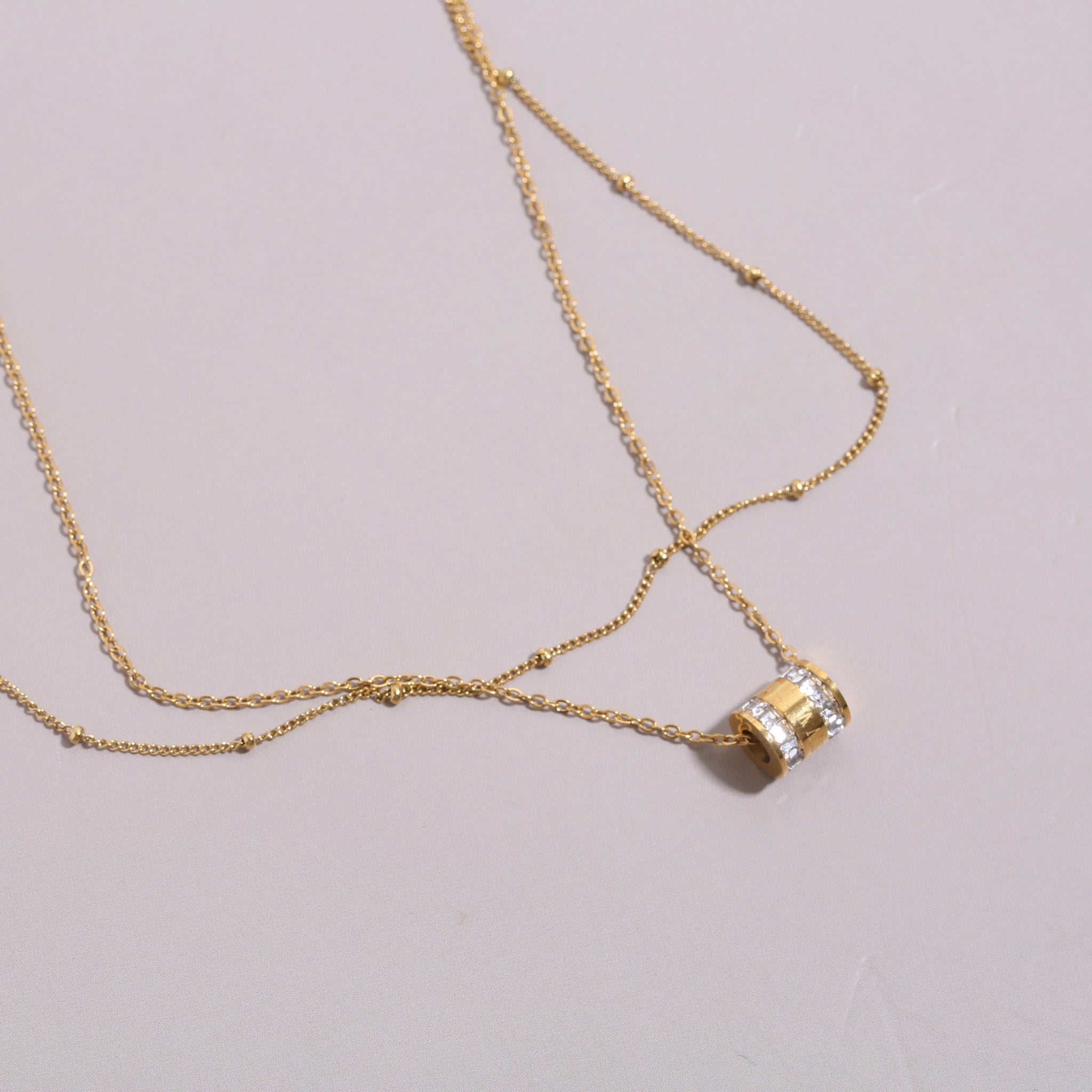316L Roman Barrel Necklace 詳細画像2|Misy Jewelry