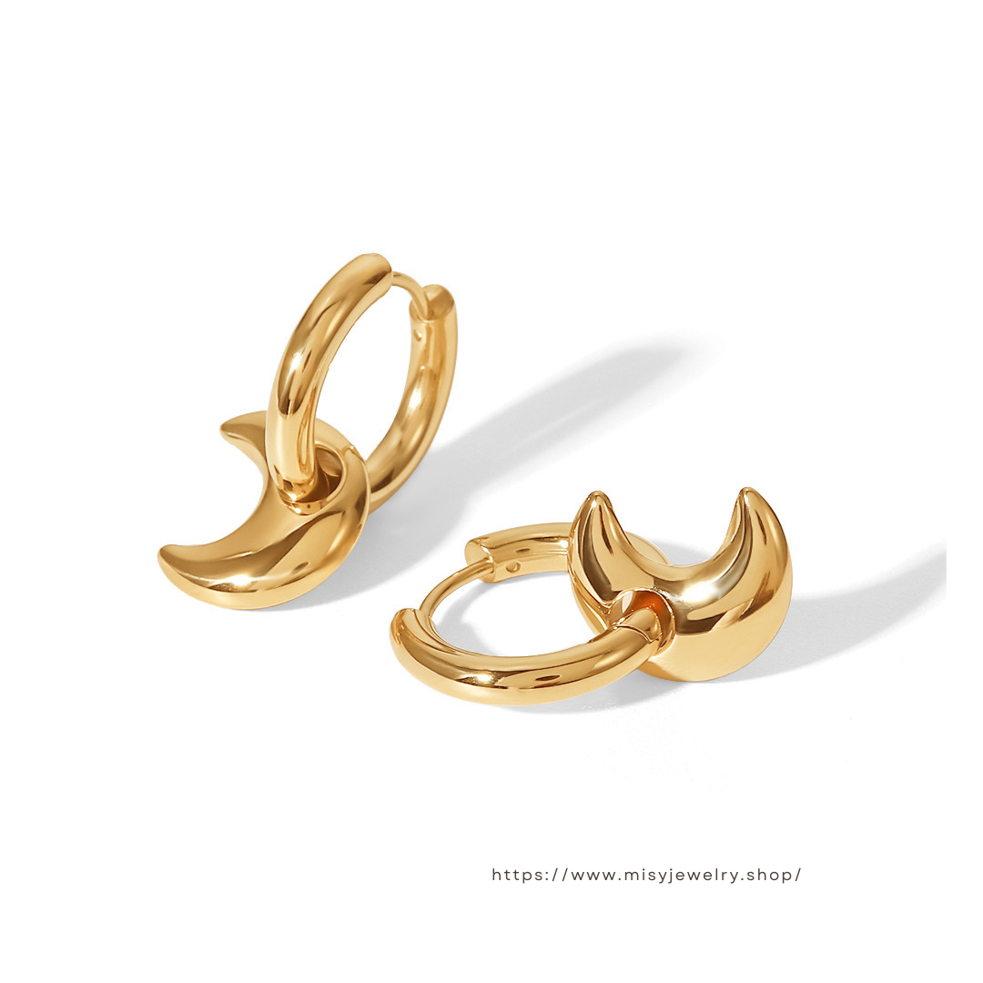316L Crecent Moon Pierce — ディテール | リング | サージカルステンレス316L | Misy Jewelry