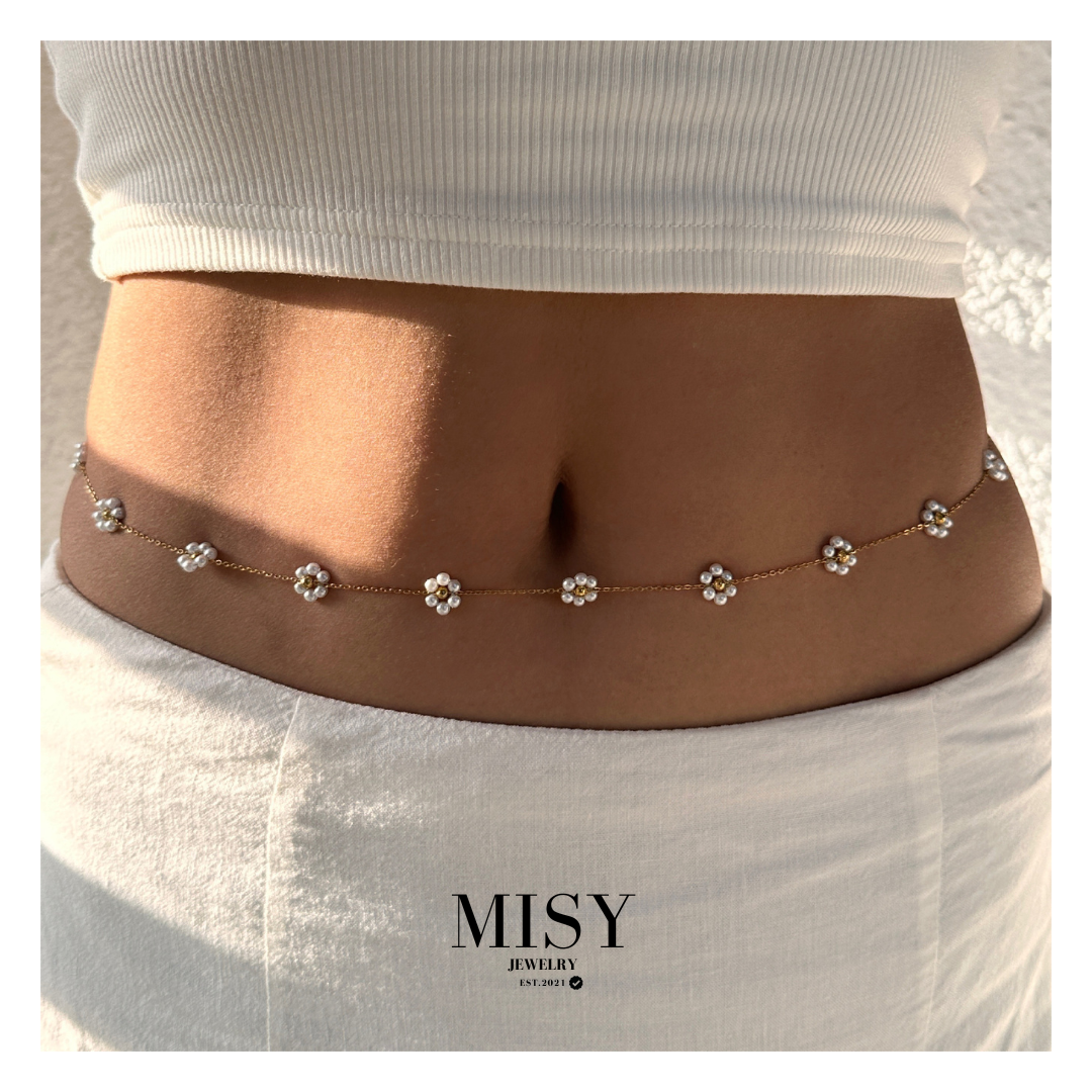 316L Flower Waist Chain - ジュエリー|Misy Jewelry