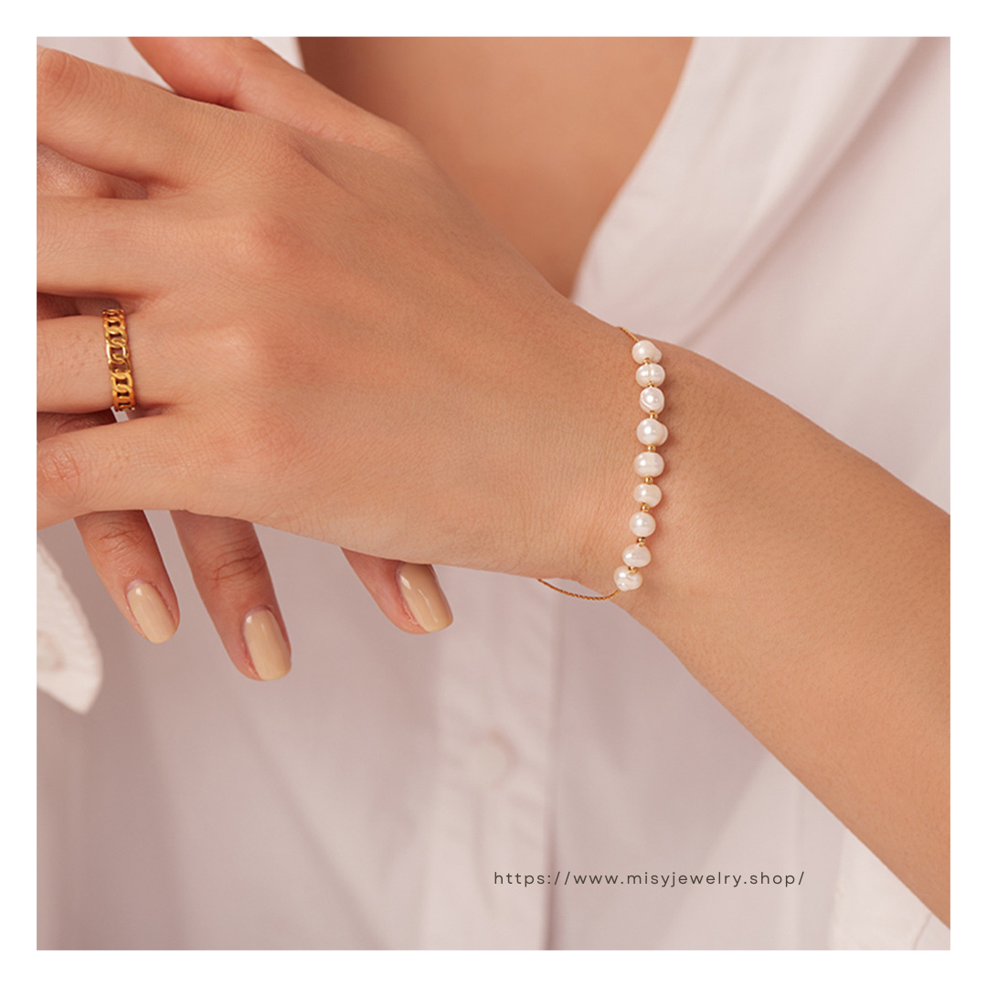 316L Simple Perl Bracelet — ディテール | ブレスレット | サージカルステンレス316L | Misy Jewelry