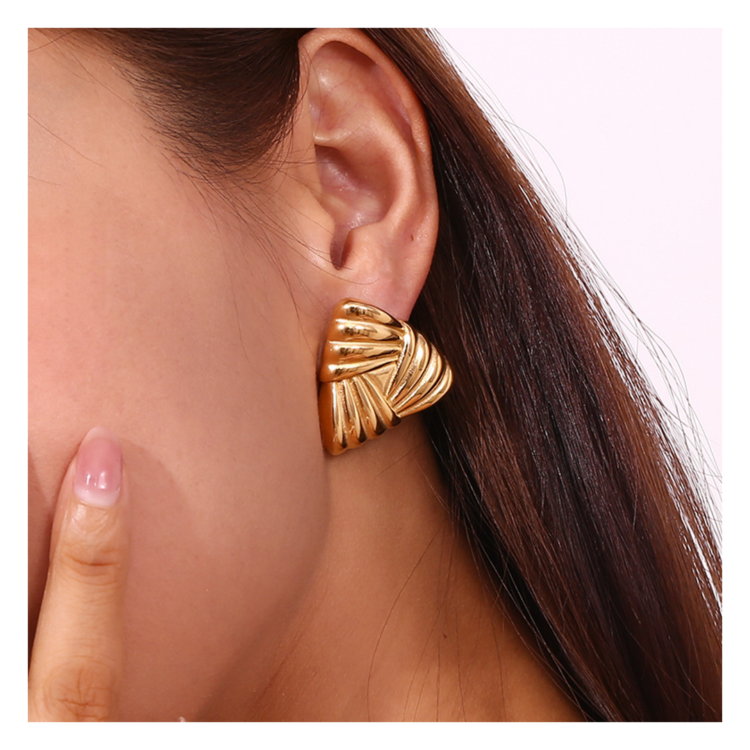 316L Triangle Pierce Origami - ピアス・イヤリング|Misy Jewelry