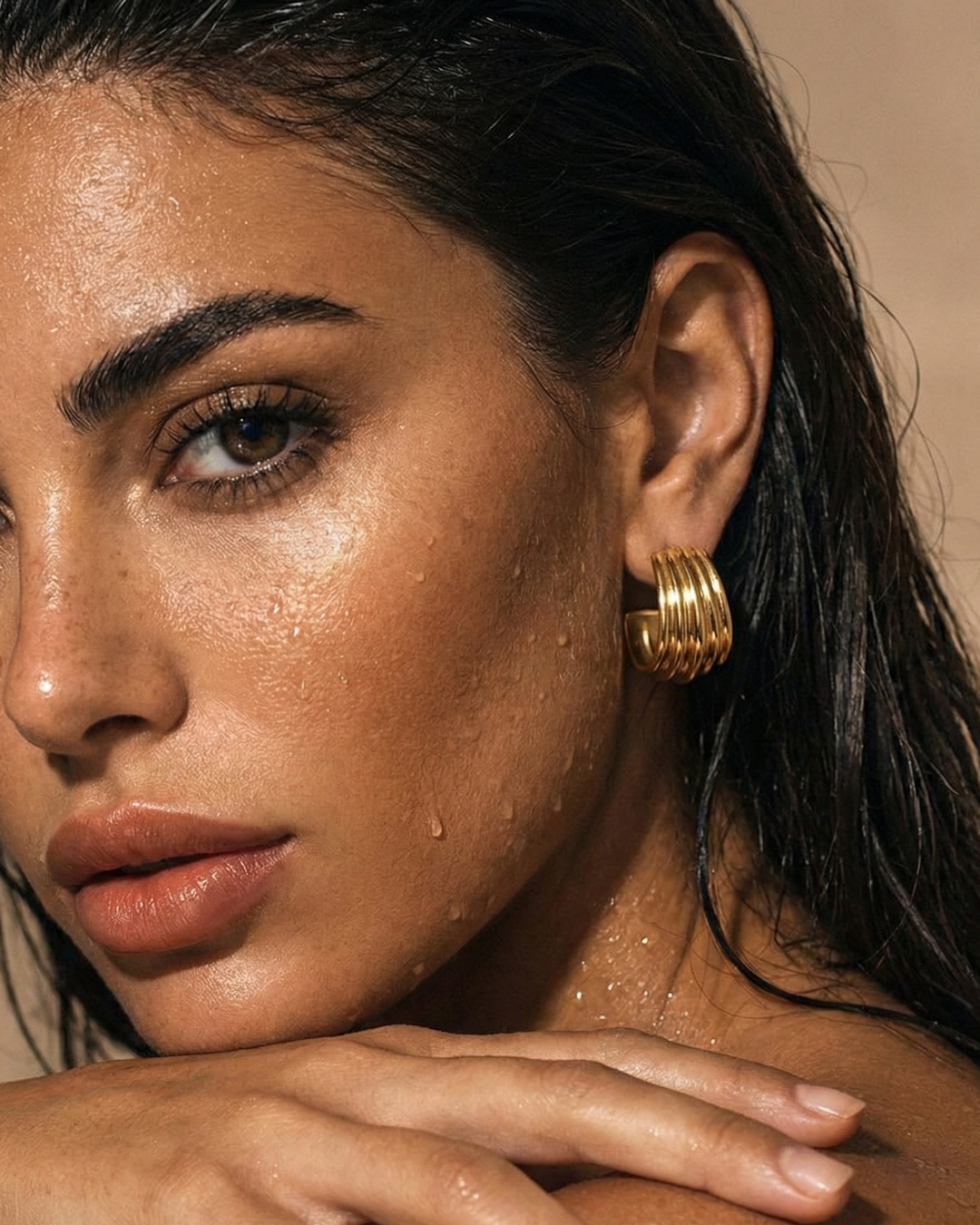 316L Layered Wave Hoops — ディテール | アクセサリー | サージカルステンレス316L | Misy Jewelry