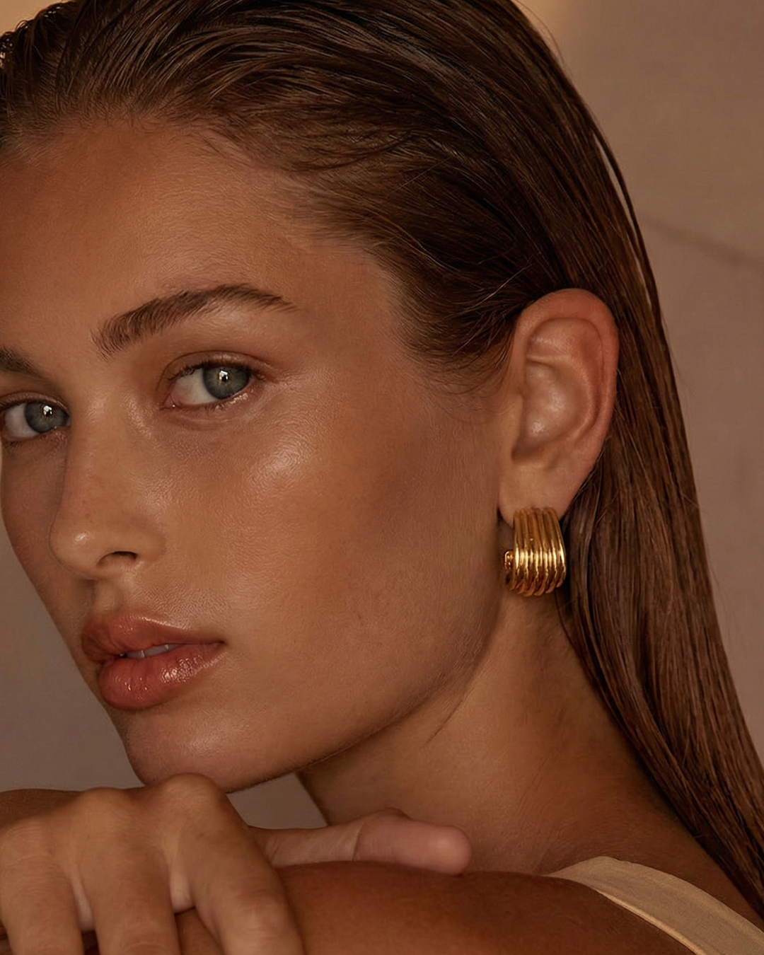 316L Layered Wave Hoops — ディテール | アクセサリー | サージカルステンレス316L | Misy Jewelry