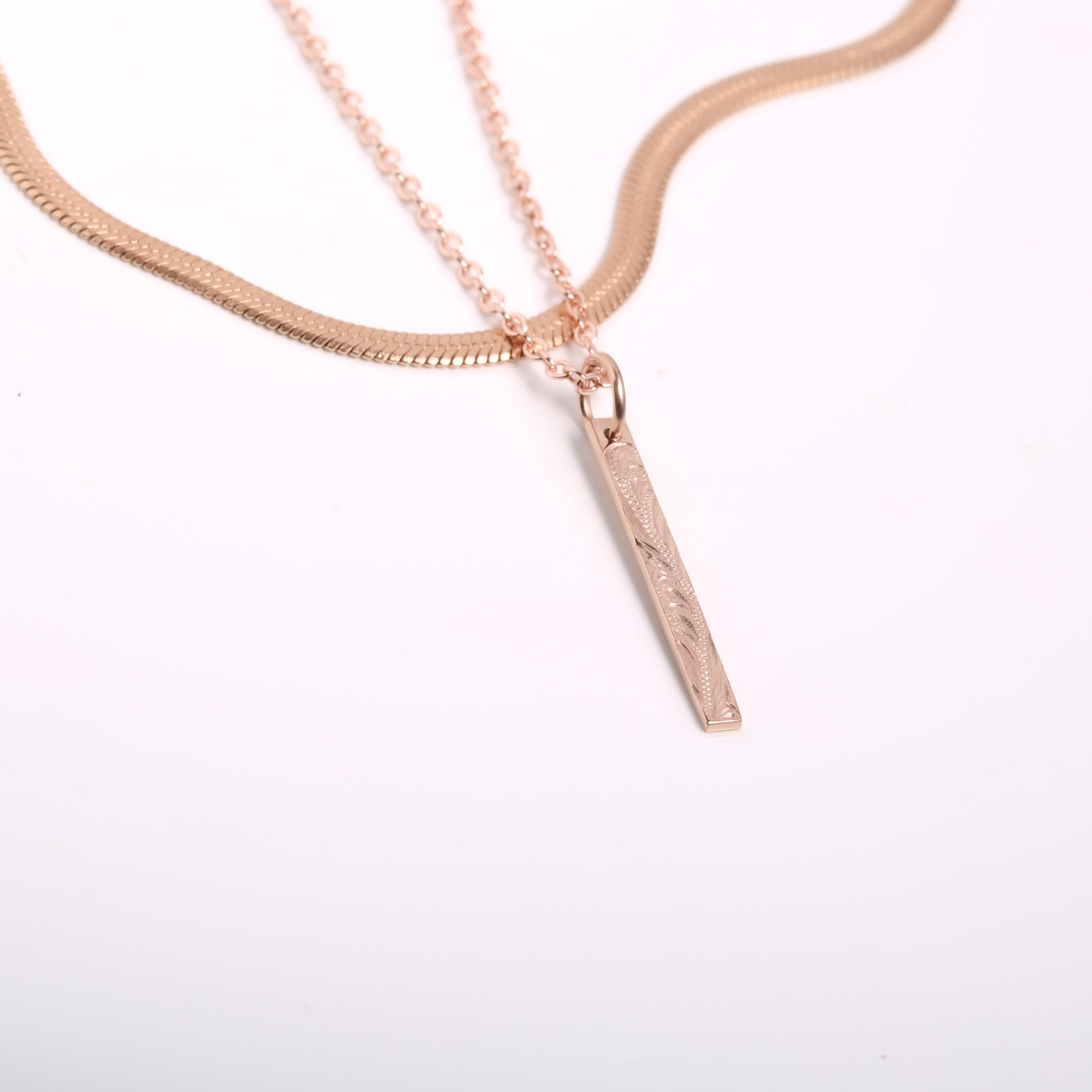 316L Hawaiian Plane Bar Necklace 詳細画像3|Misy Jewelry