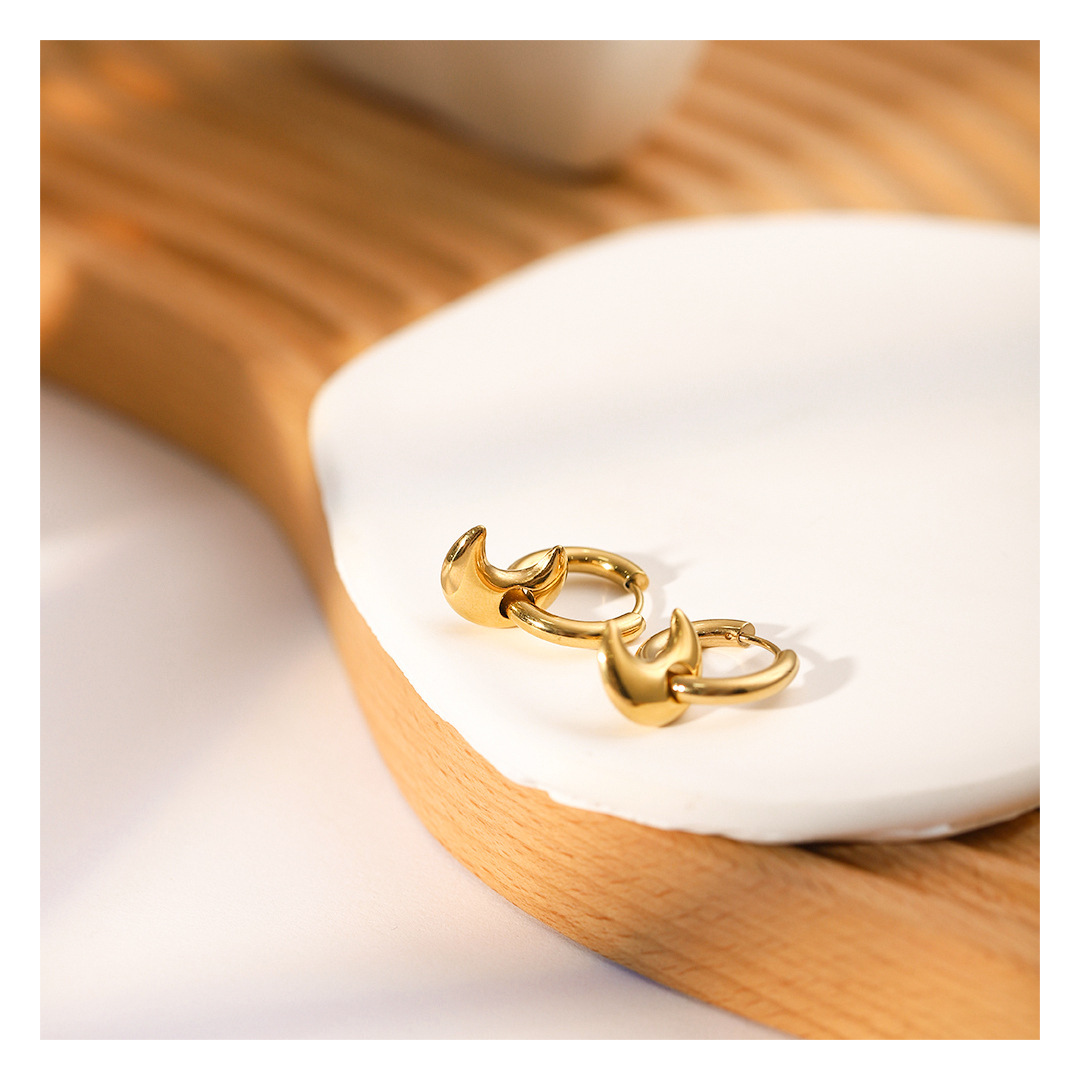 316L Crecent Moon Pierce — ディテール | リング | サージカルステンレス316L | Misy Jewelry