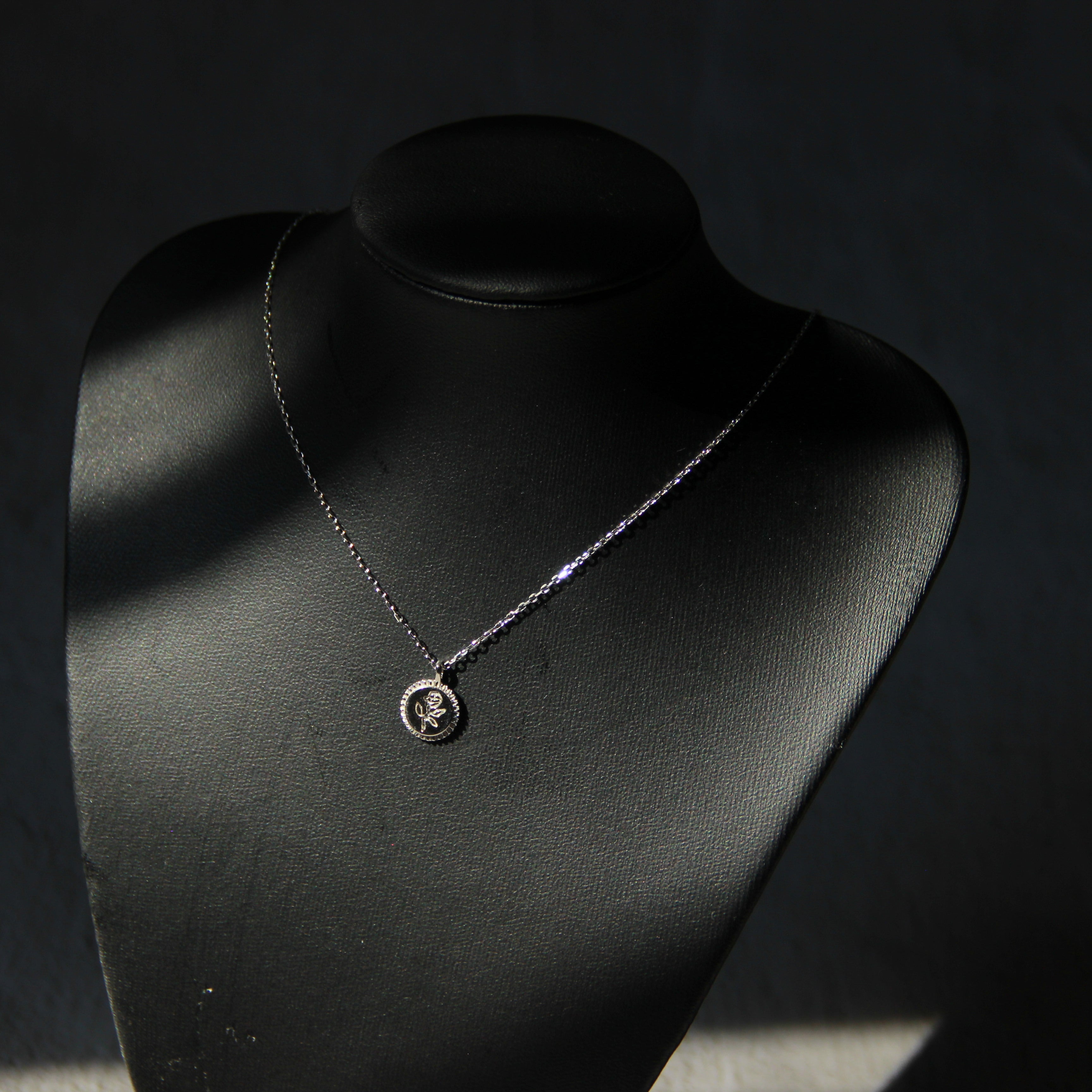 s925 Rose coin necklace reversible — ディテール | ネックレス | サージカルステンレス316L | Misy Jewelry