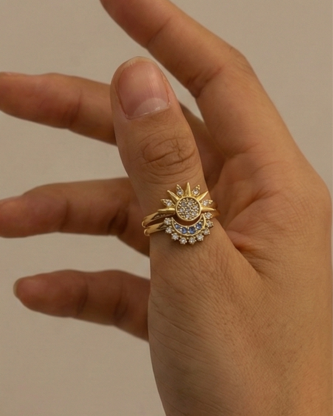 316L Daylight / Starlight Ring — 着用イメージ | リング | サージカルステンレス316L | Misy Jewelry