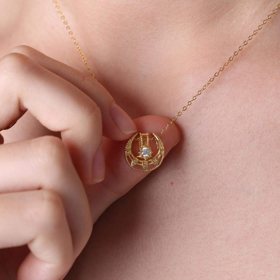 s925 Crescent Moon necklace 詳細画像2|Misy Jewelry