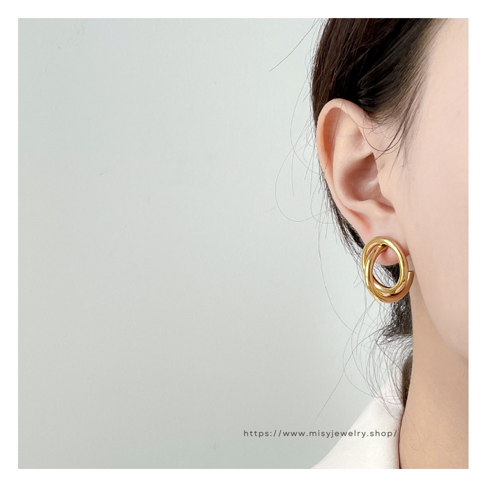 316L Double Circle Pierce