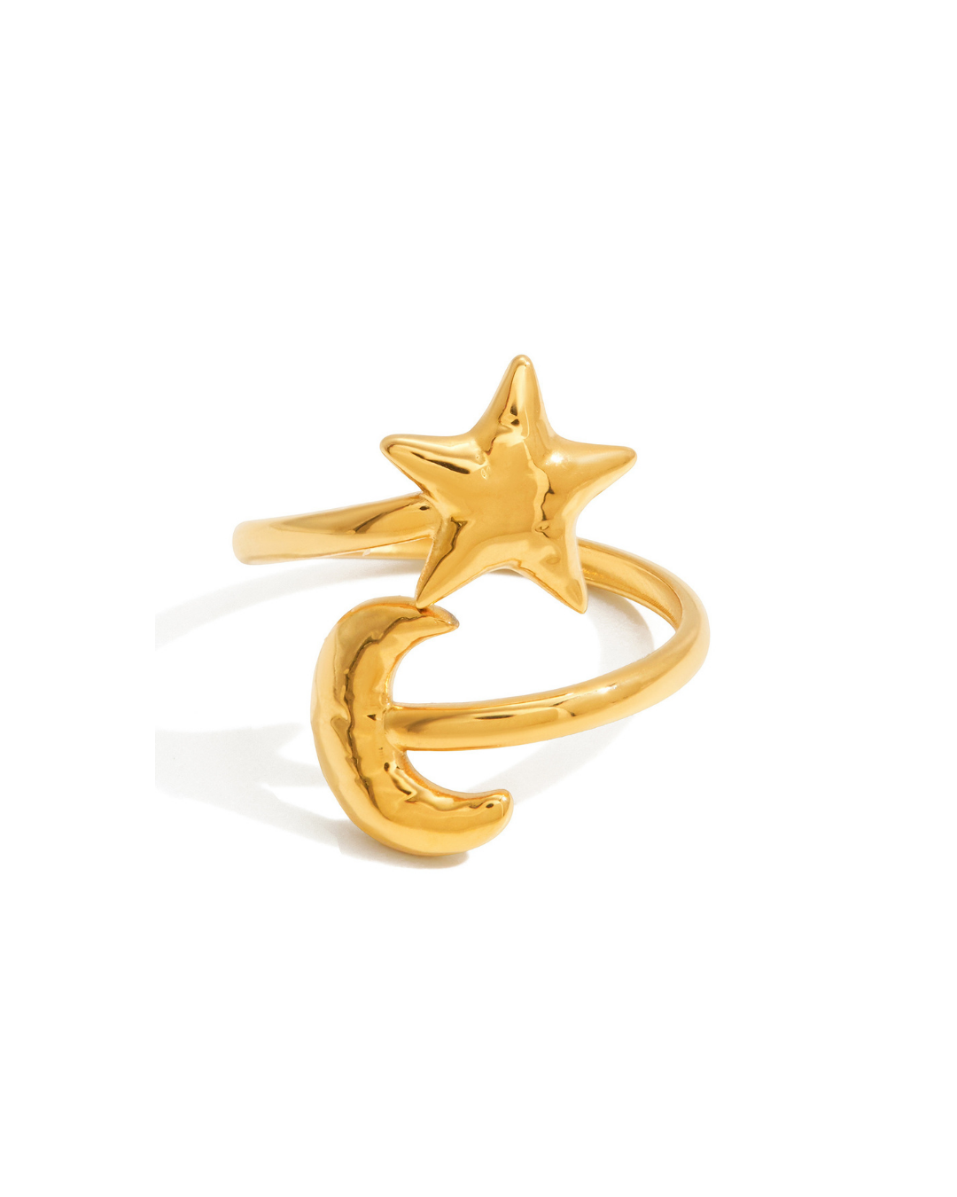 316L Star & Moon Ring 詳細画像1|Misy Jewelry