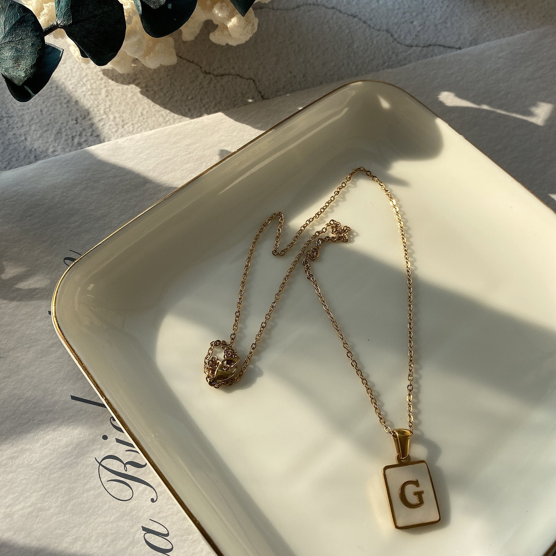 316L initial Necklace — ディテール | ネックレス | サージカルステンレス316L | Misy Jewelry
