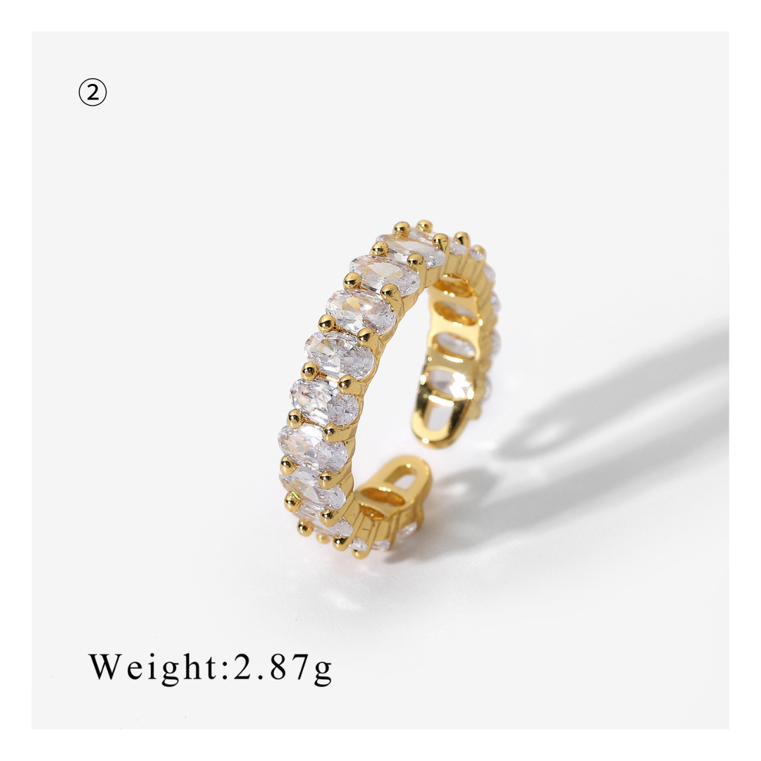 Zirconia Ring Free size 1-6 — ディテール | リング | サージカルステンレス316L | Misy Jewelry