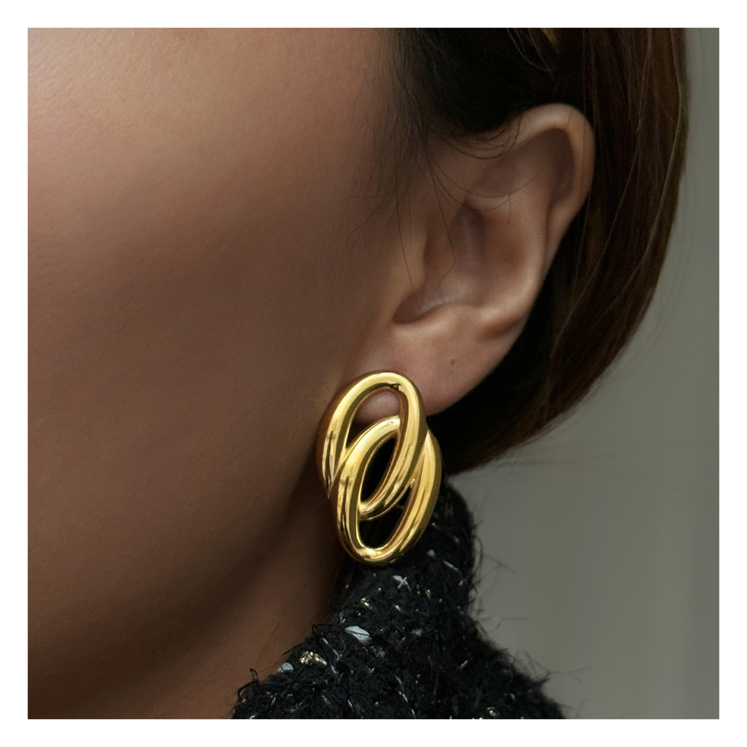 316L Double Oblong Pierce - ピアス・イヤリング|Misy Jewelry