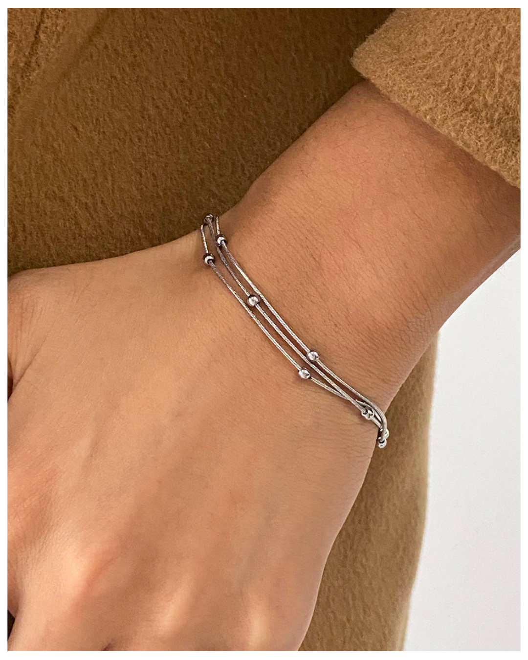 316L Twisted Bead Cord Bracelet — ディテール | ブレスレット | サージカルステンレス316L | Misy Jewelry