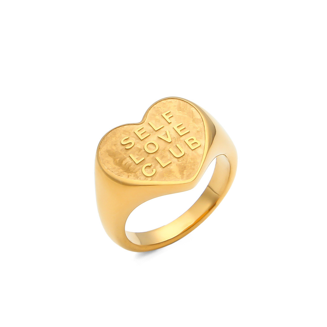 316L Heart Ring~SELF LOVE CLUB~ 詳細画像8|Misy Jewelry