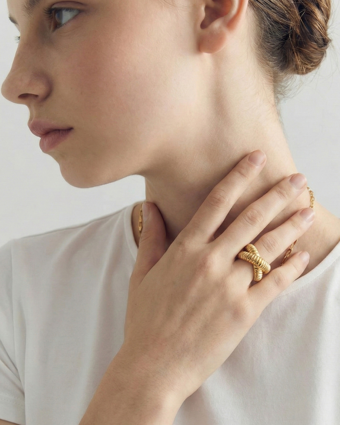 316L Open X-Cross Ring — ディテール | リング | サージカルステンレス316L | Misy Jewelry