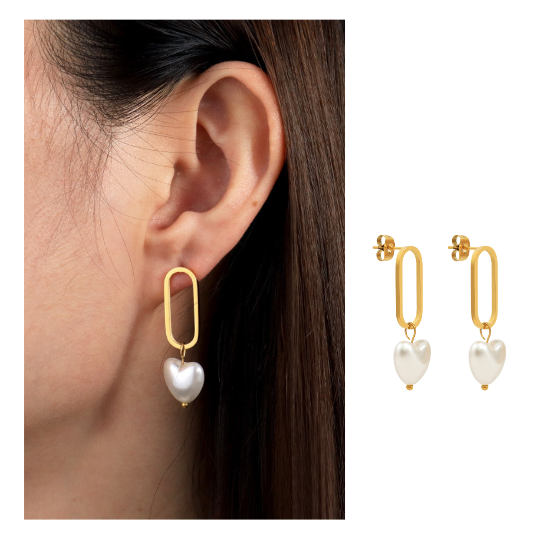 316L Heart Perl Chain Pierce — ディテール | ネックレス | サージカルステンレス316L | Misy Jewelry