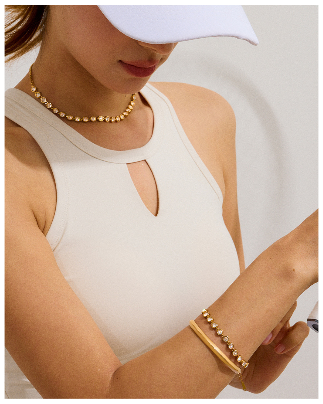 316L Sparkling Circle Bracelet 詳細画像4|Misy Jewelry