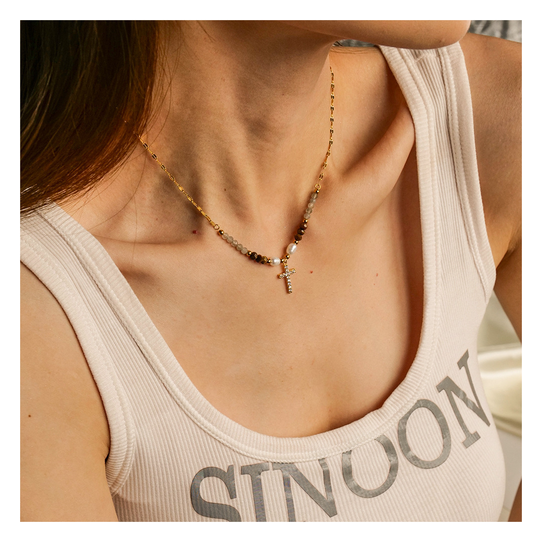 316L Hiphop Cross Necklace 詳細画像6|Misy Jewelry