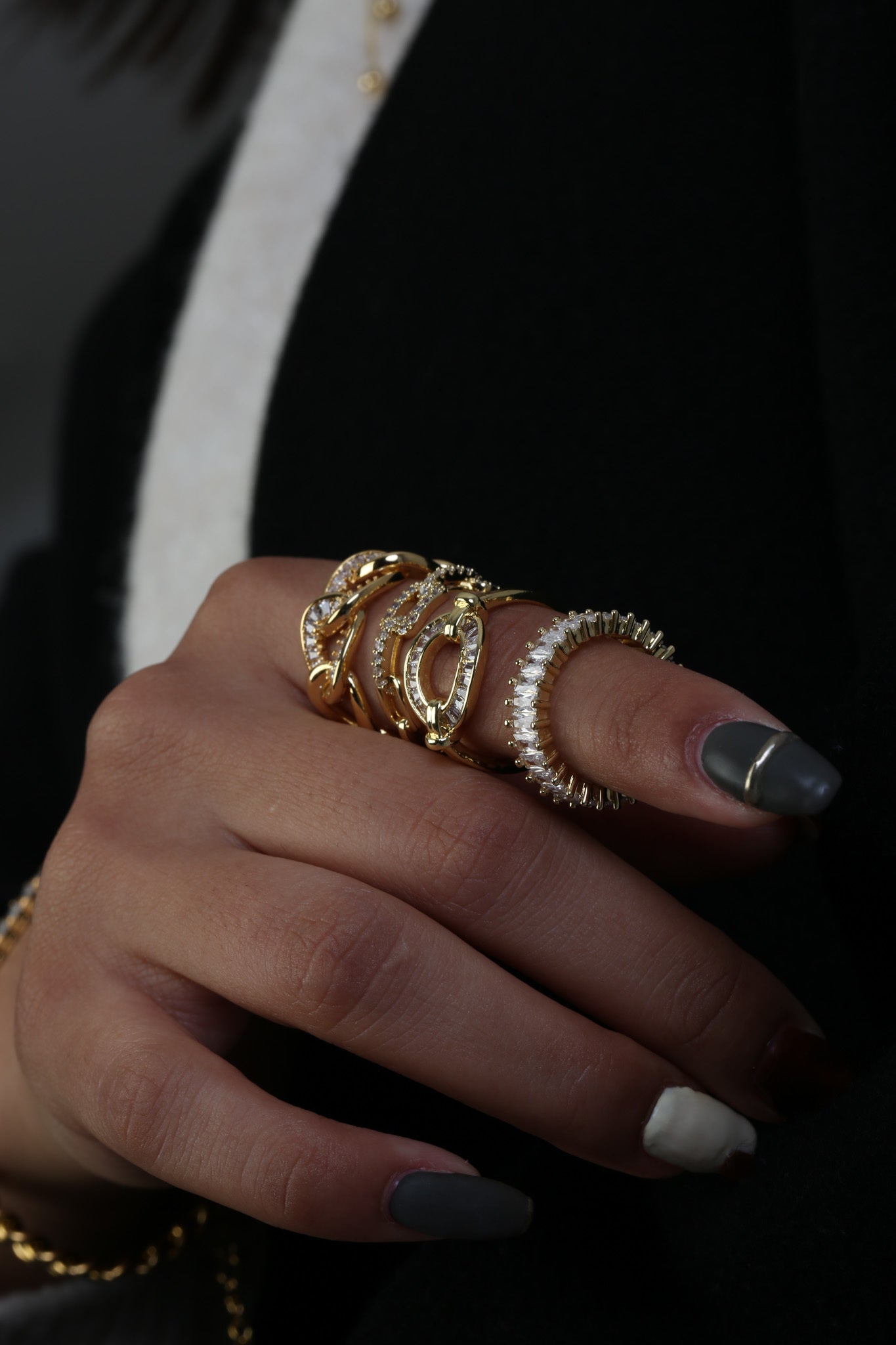 Zirconia Ring Free size 1-6 — ディテール | リング | サージカルステンレス316L | Misy Jewelry