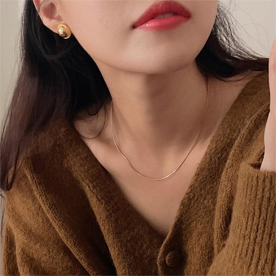 316L Snake choker necklace 1mm — ディテール | ネックレス | サージカルステンレス316L | Misy Jewelry