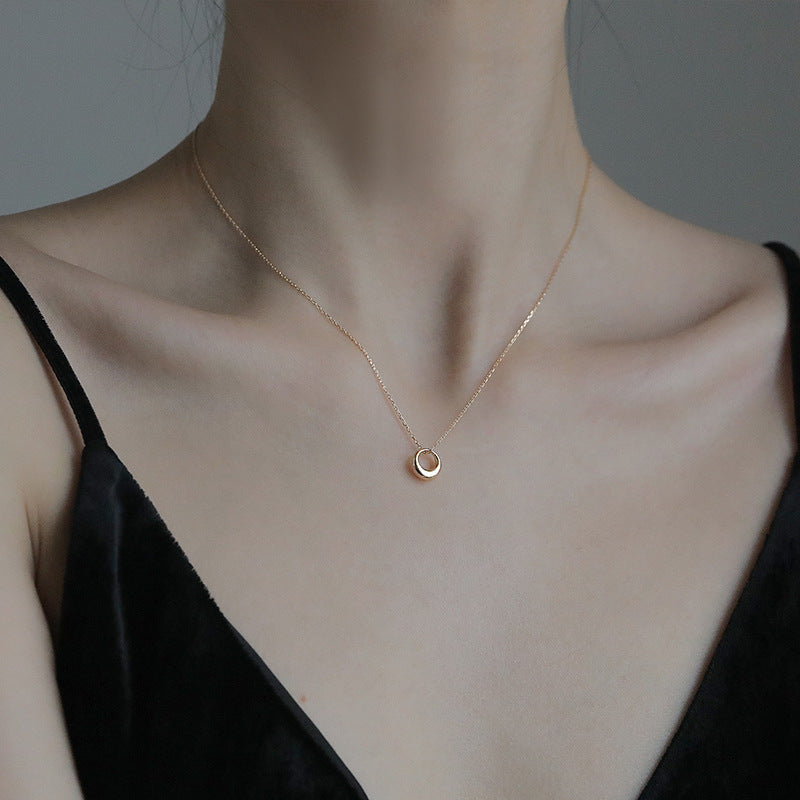 s925 Round circle necklace — ディテール | ネックレス | サージカルステンレス316L | Misy Jewelry