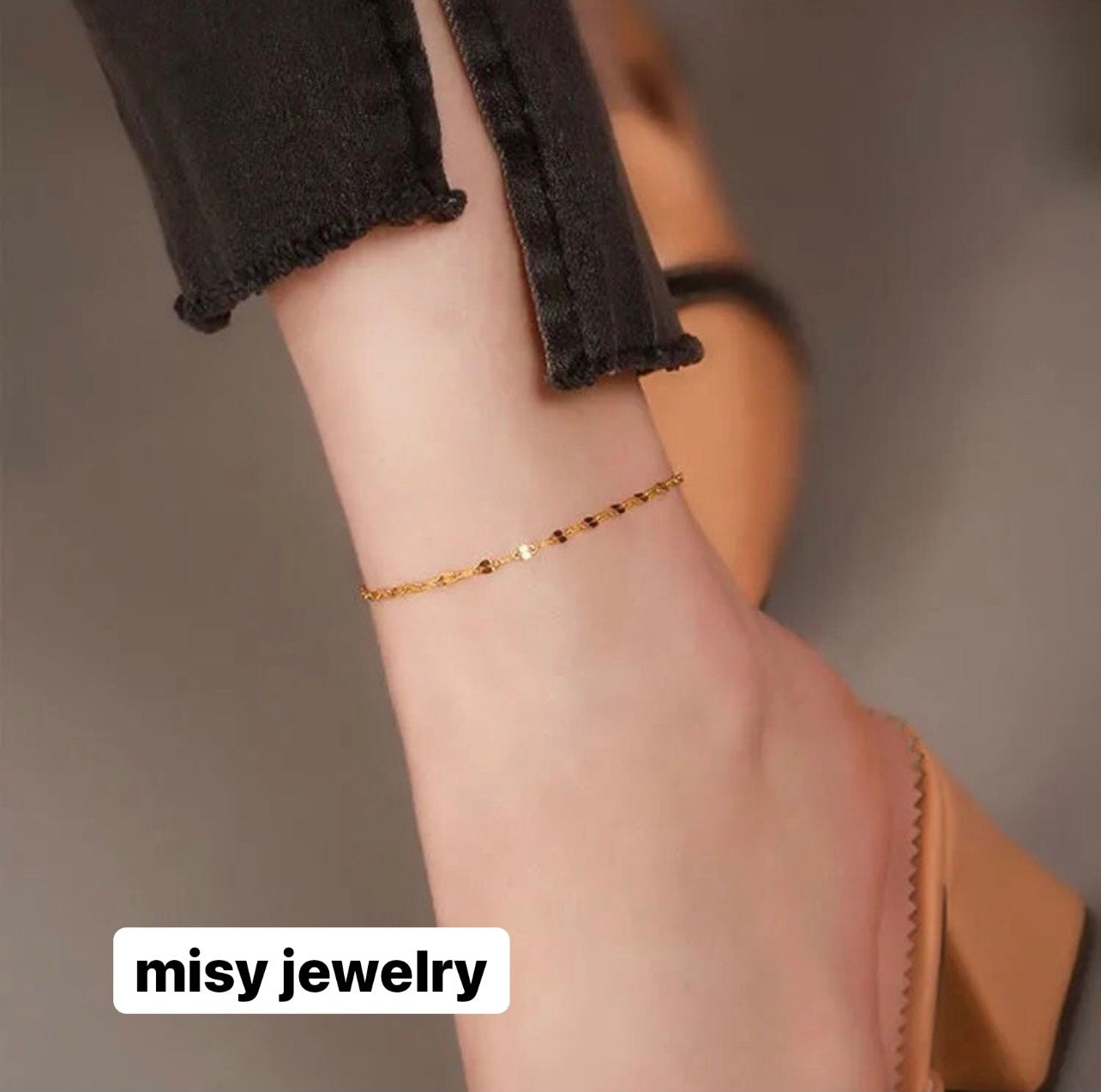 316L Petal Anklet — ディテール | ブレスレット | サージカルステンレス316L | Misy Jewelry