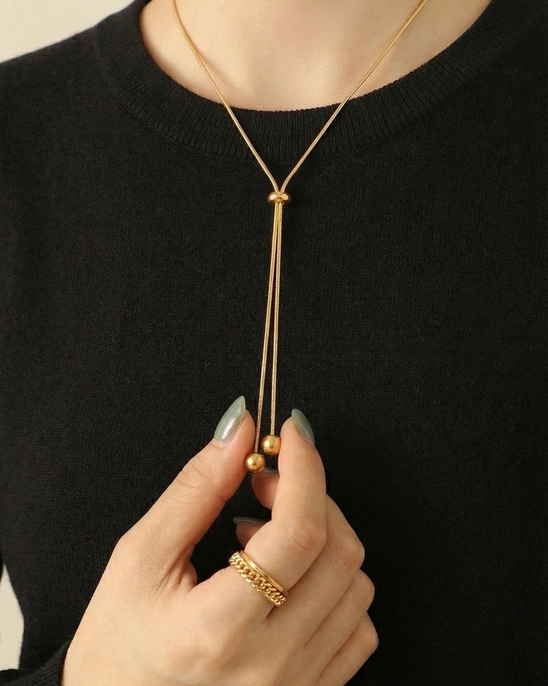 316L Ribbon Snake Necklace — ディテール | ネックレス | サージカルステンレス316L | Misy Jewelry