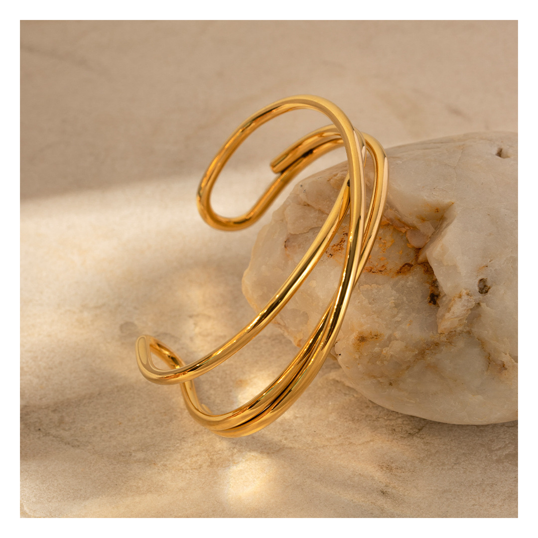 316L Cross Bangle 詳細画像9|Misy Jewelry