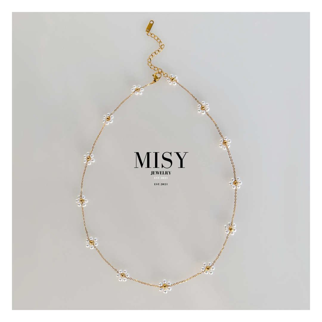 316L Flower Chain Necklace 詳細画像2|Misy Jewelry