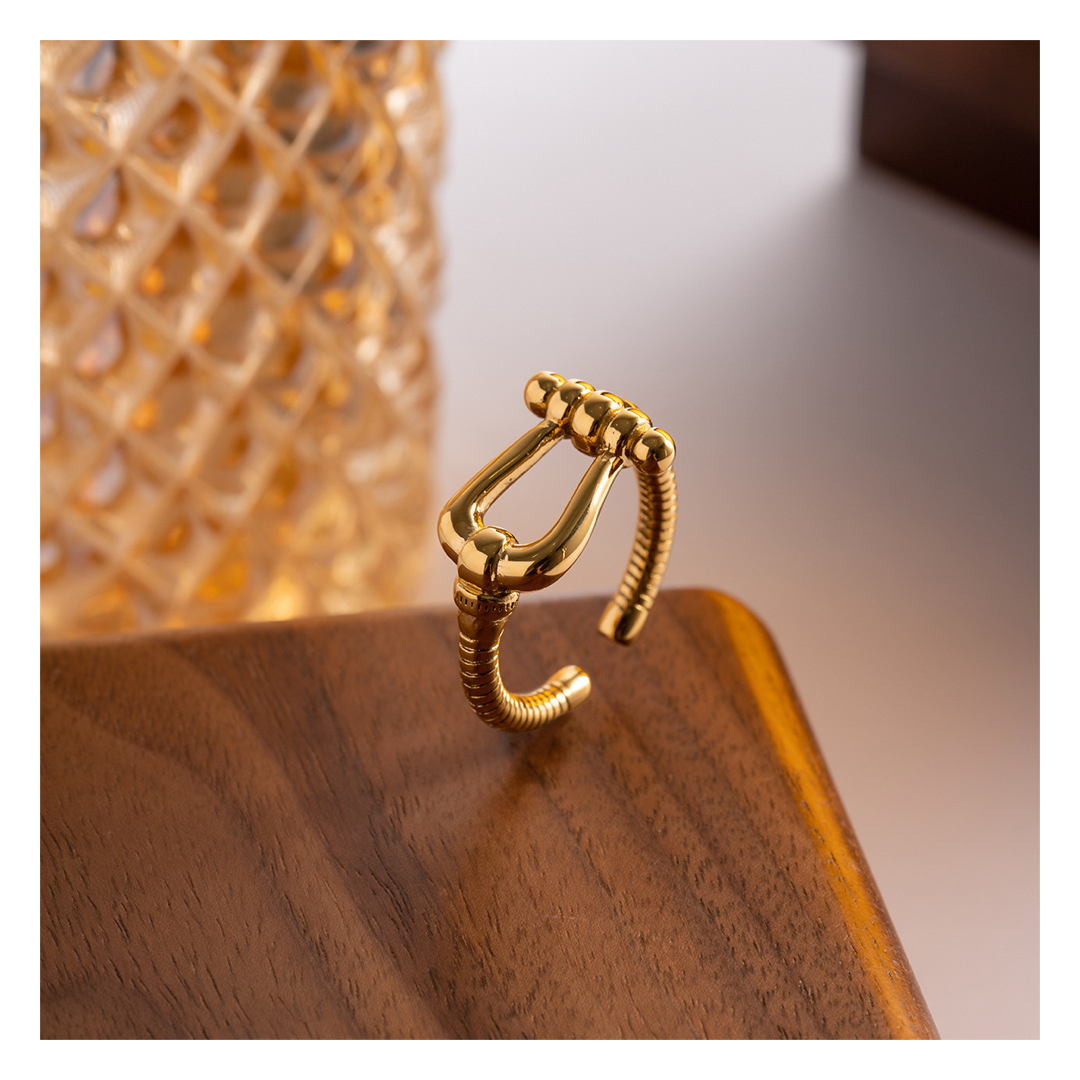 316L Horseshoe Ring Lying — ディテール | リング | サージカルステンレス316L | Misy Jewelry