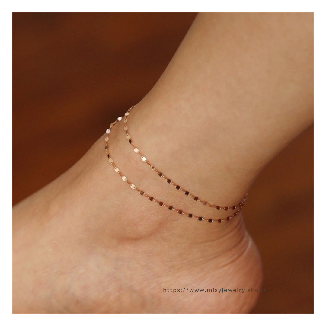316L Petal Anklet — ディテール | ブレスレット | サージカルステンレス316L | Misy Jewelry