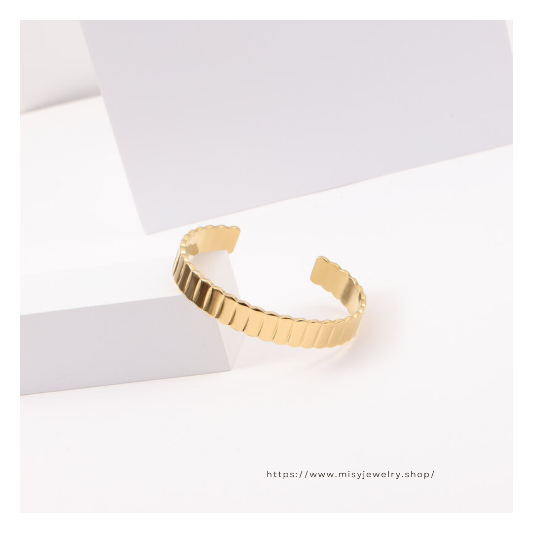 316L Plate Bangle — ディテール | ブレスレット | サージカルステンレス316L | Misy Jewelry