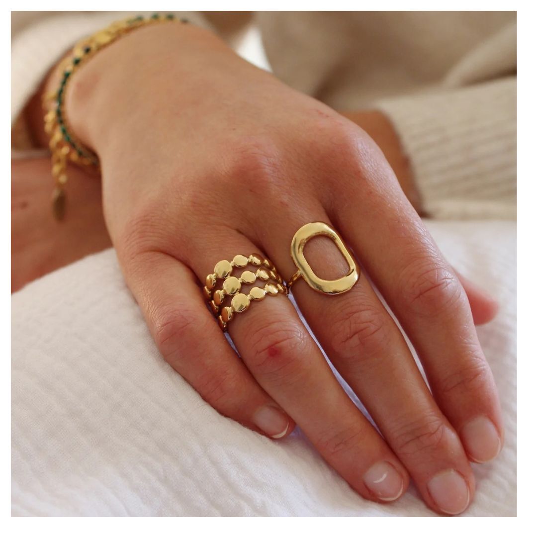 316L Elegant Cavity Ring 詳細画像3|Misy Jewelry