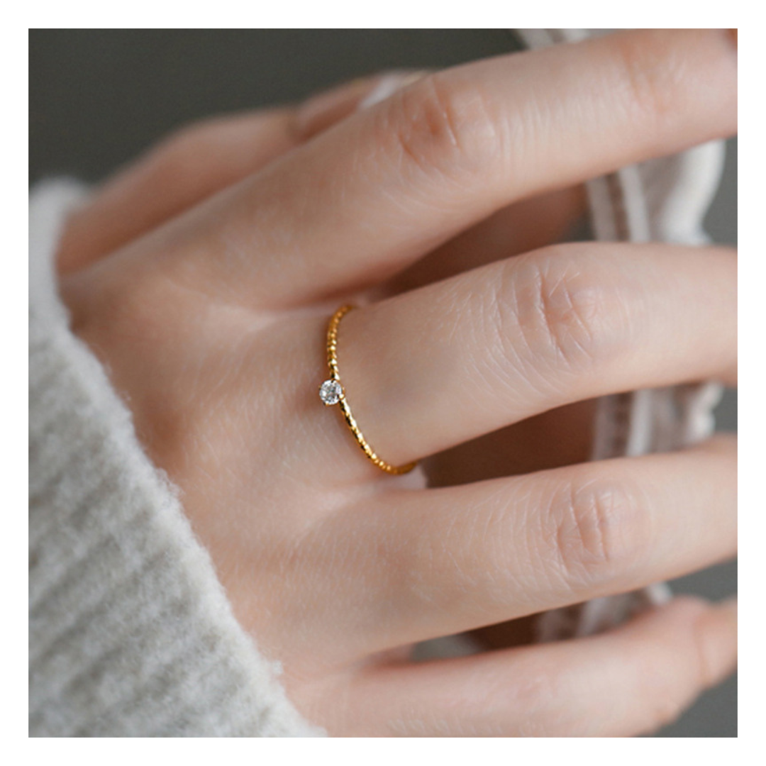 316L Only Zirconia Ring 詳細画像1|Misy Jewelry