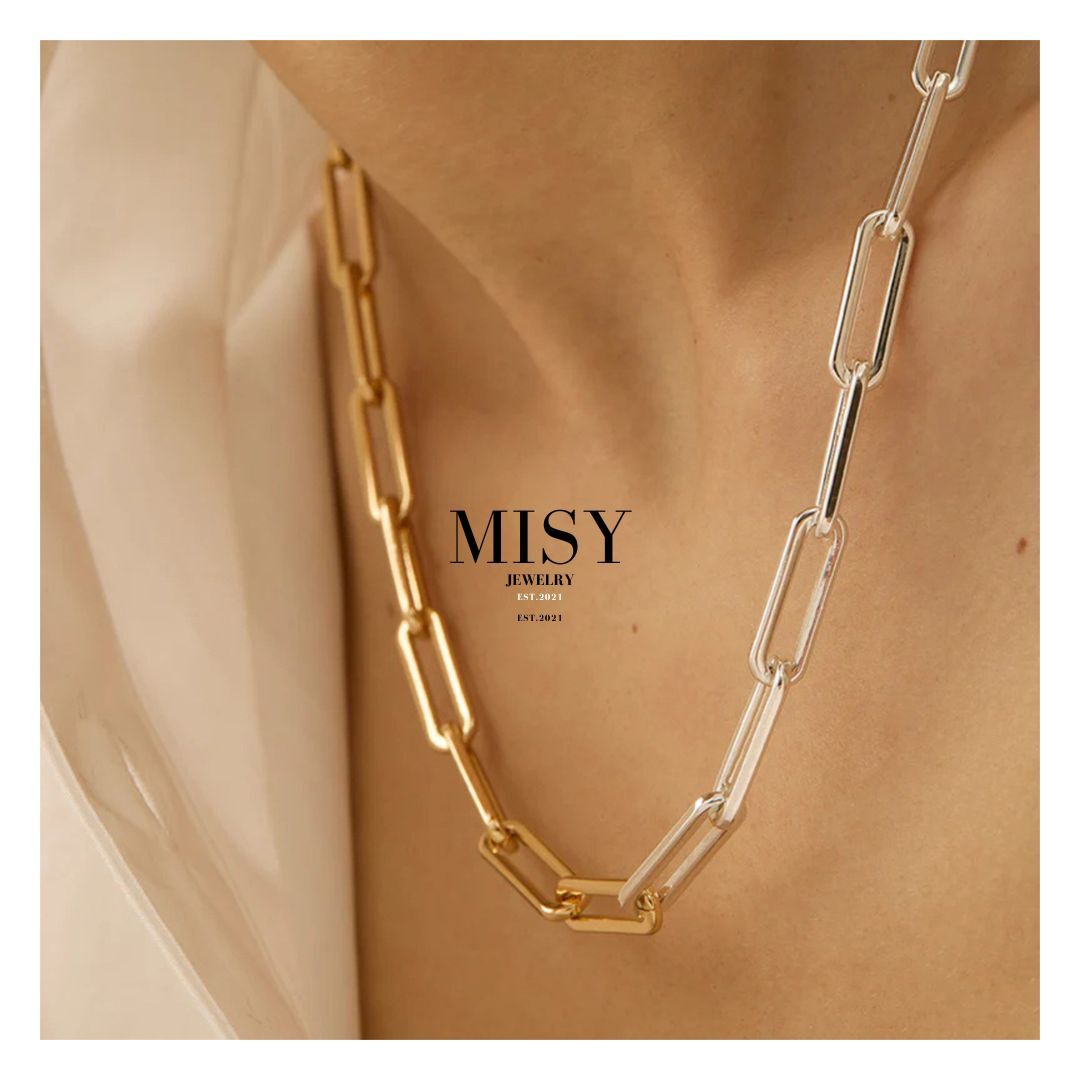 316L Bi color Chain Necklace - ネックレス|Misy Jewelry