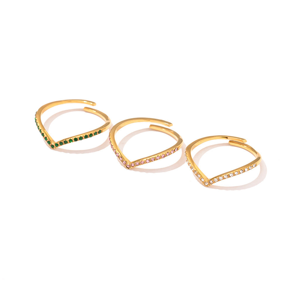 316L V Ring Free size — ディテール | リング | サージカルステンレス316L | Misy Jewelry